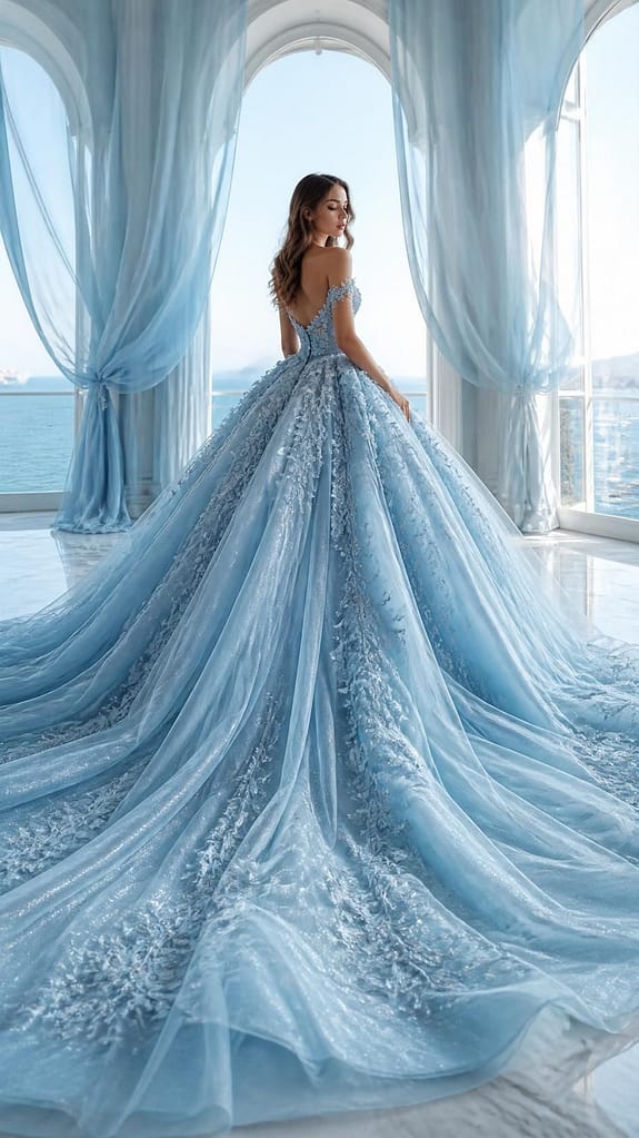 Glamouröses Brautkleid im Couture Stil