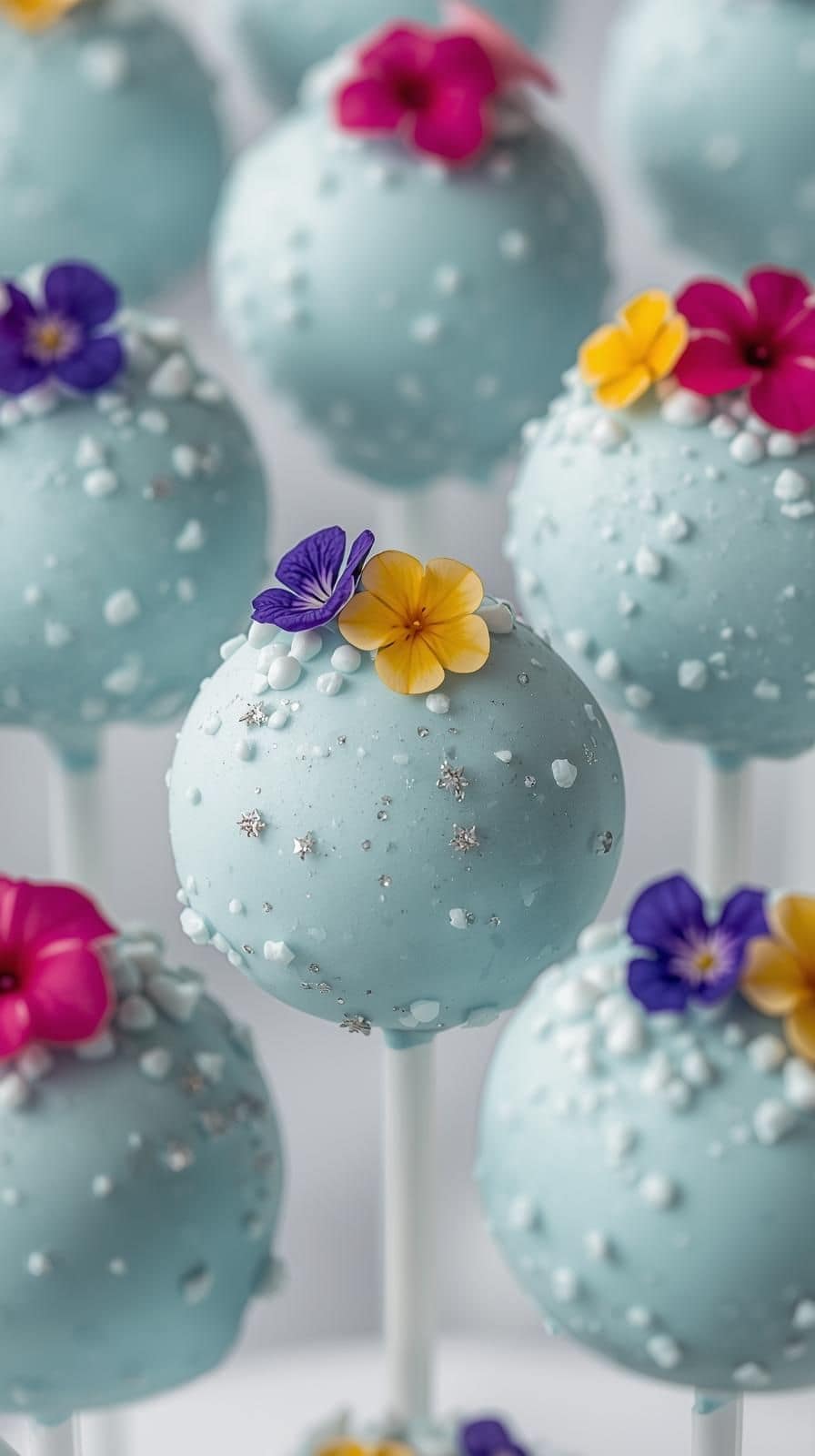Eisblaue CakePops