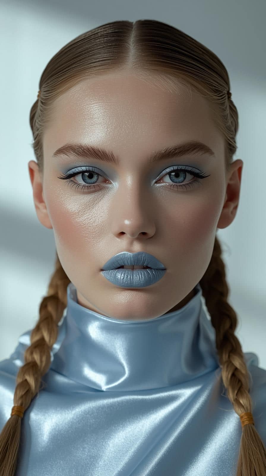 Eisblaue Lippen