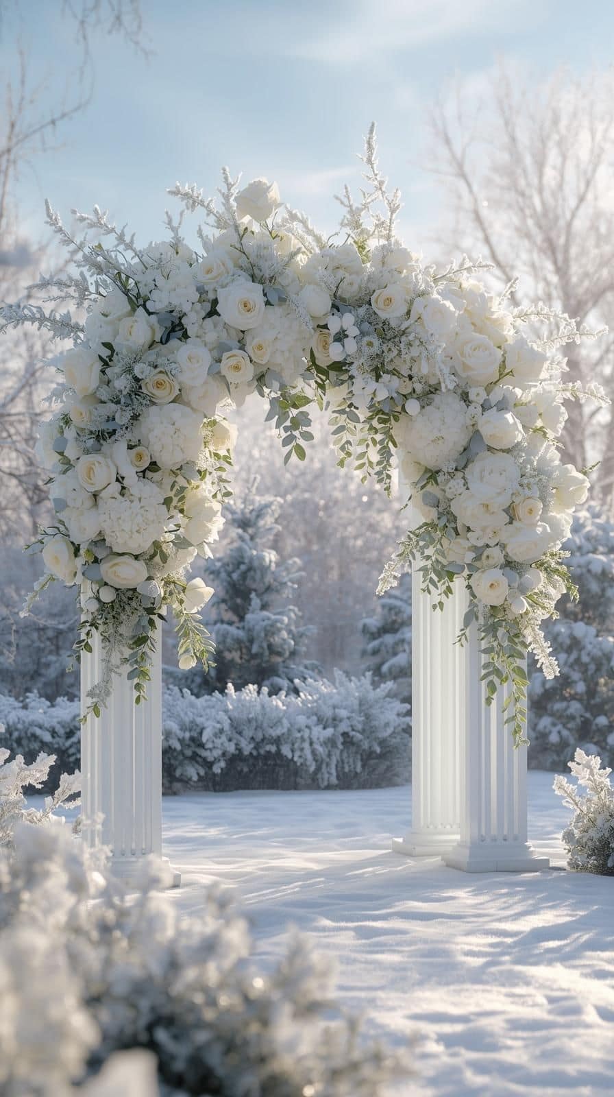 Hochzeitsbogen Winterhochzeit