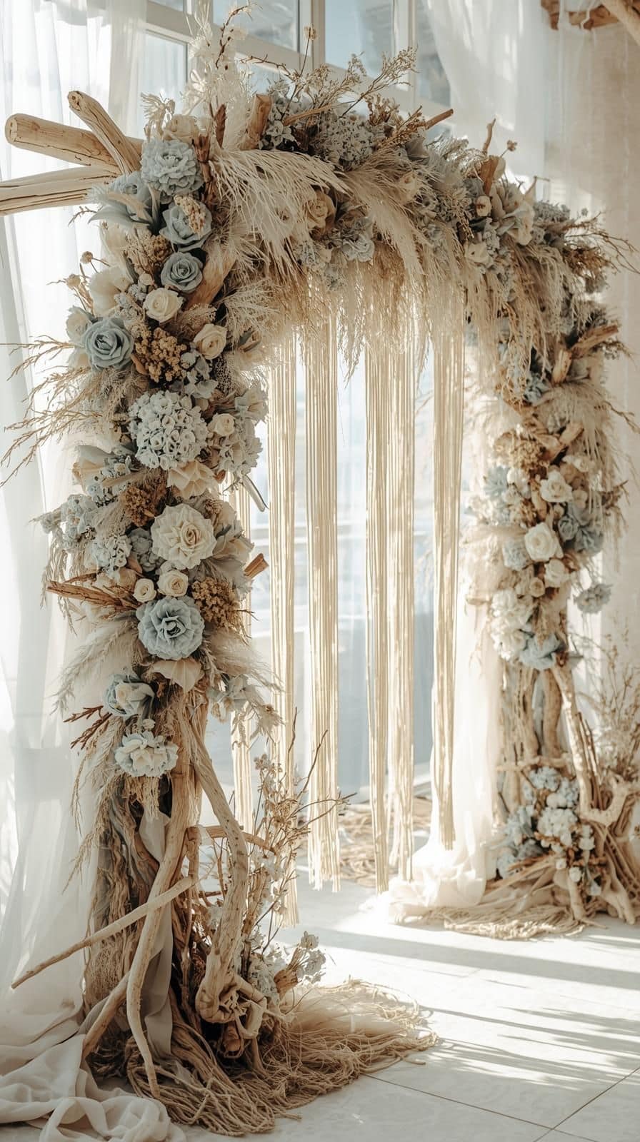 Boho Hochzeitsbogen